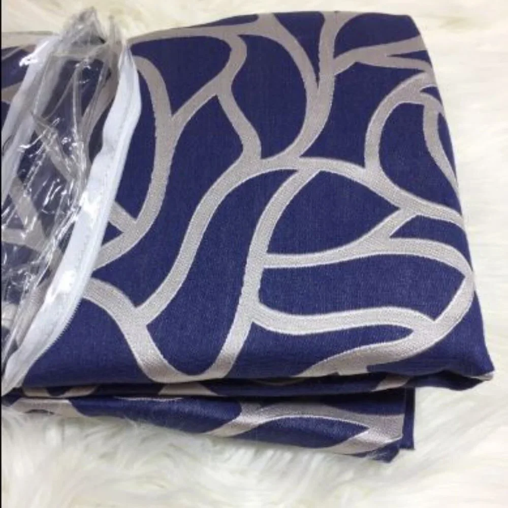 Softline Barra Blue Violet Grommet Single Top Curtain Panel 53